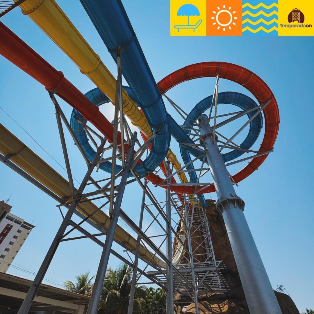 Piazza Com Acesso Ao Acqua Park - Gustavo Aparthotel Caldas Novas Bagian luar foto